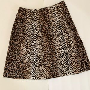 White House black market cheetah print skirt